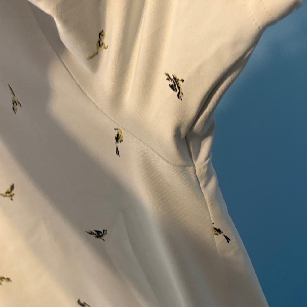 Under Armour White Polo with Subtle Pattern - Picture 5 of 8